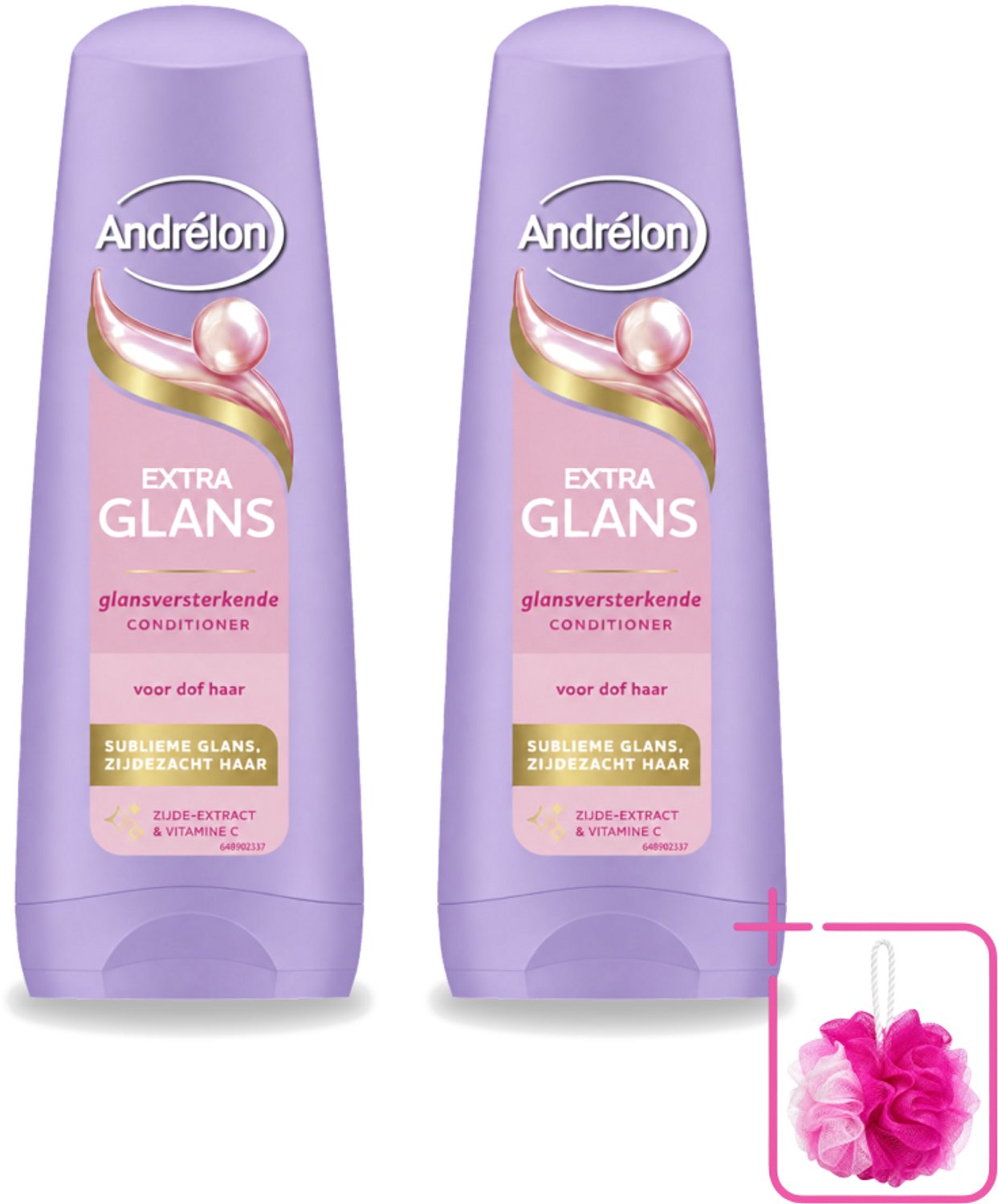 2 x Andrélon – Conditioner – Extra Glans – 200 ml - Bulkverpakking - Glans - Douchemop - Haar verzorging