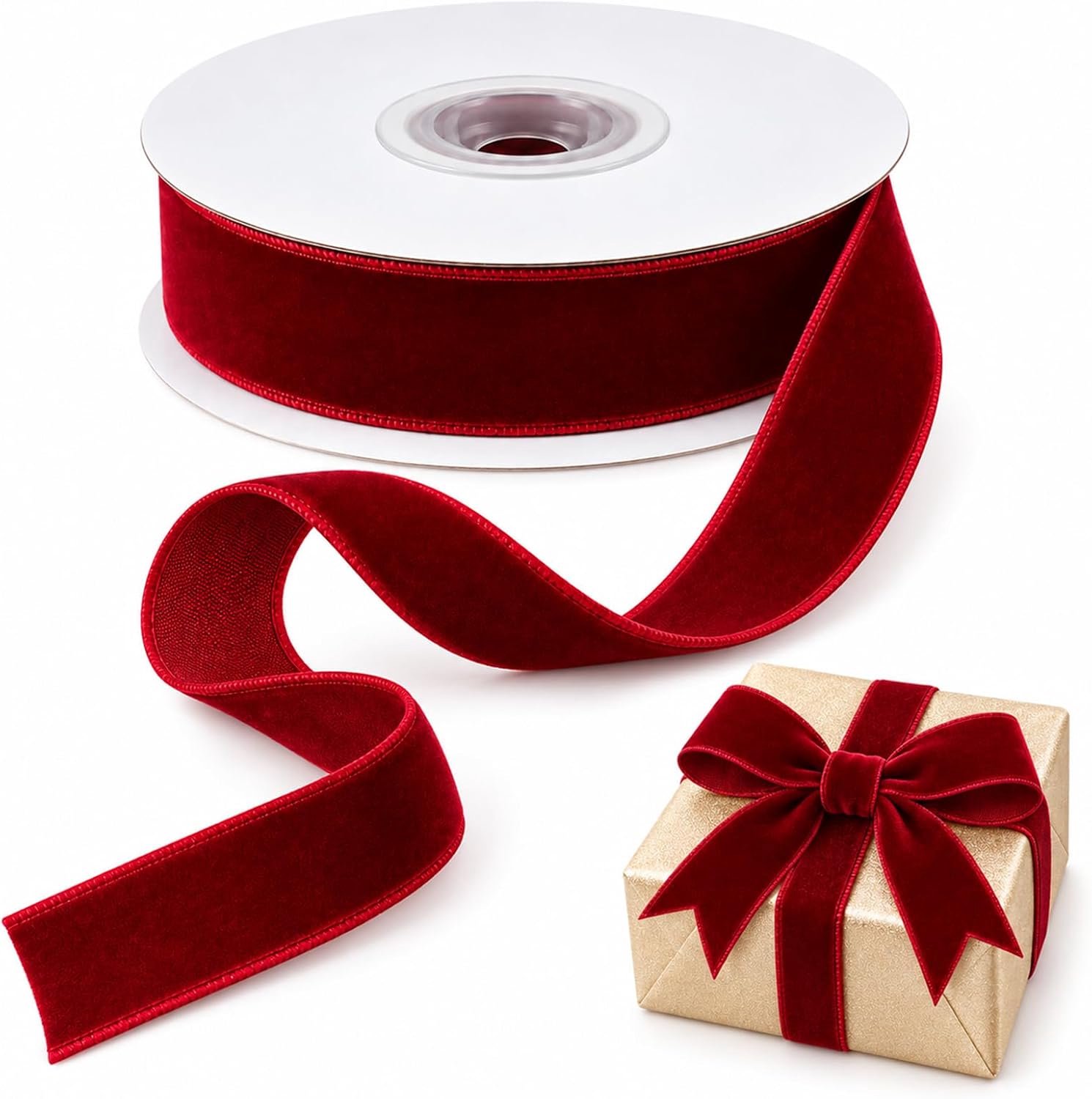 Fluwelen lint rood