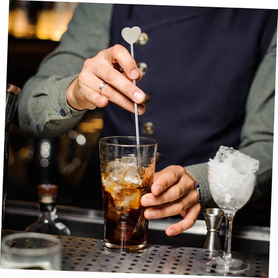 2stuks Rvs Cocktail Roerstaafjes Creatieve Mixers Voor Wijn Sap Lichtgewicht Compact Voor Thuis Restaurant Bar Eenvoudig Te Reinigen Herbruikbaar — afbeelding 3