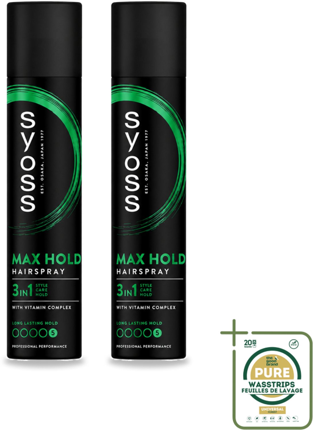 2 x Syoss - Max Hold - Haarspray - 300 ml - Haarspray - Haarlak - Styling - Haartype - Haarverzorging