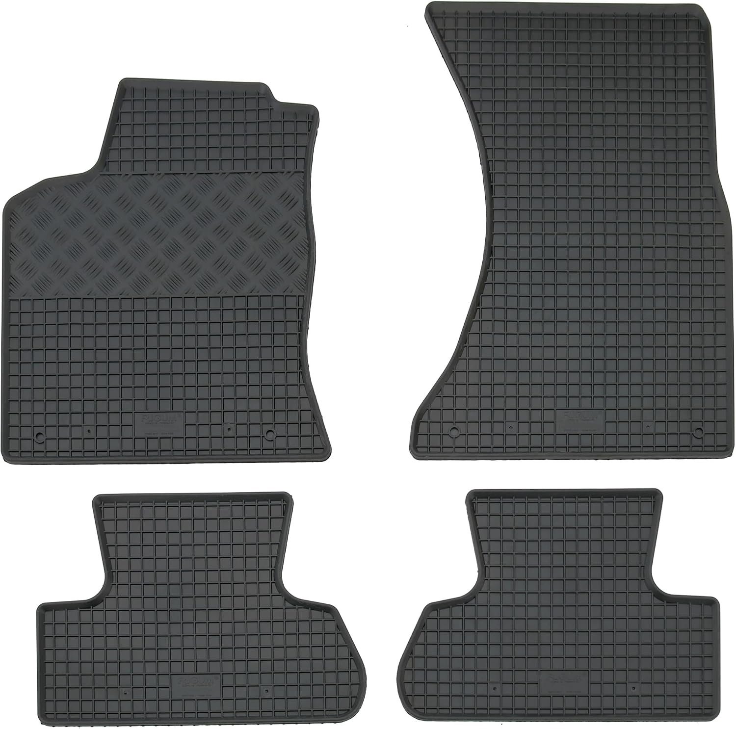 AD Tuning RI900187 Rubberen Vloermatten Set, 4-delig, Rubber Vloermatten