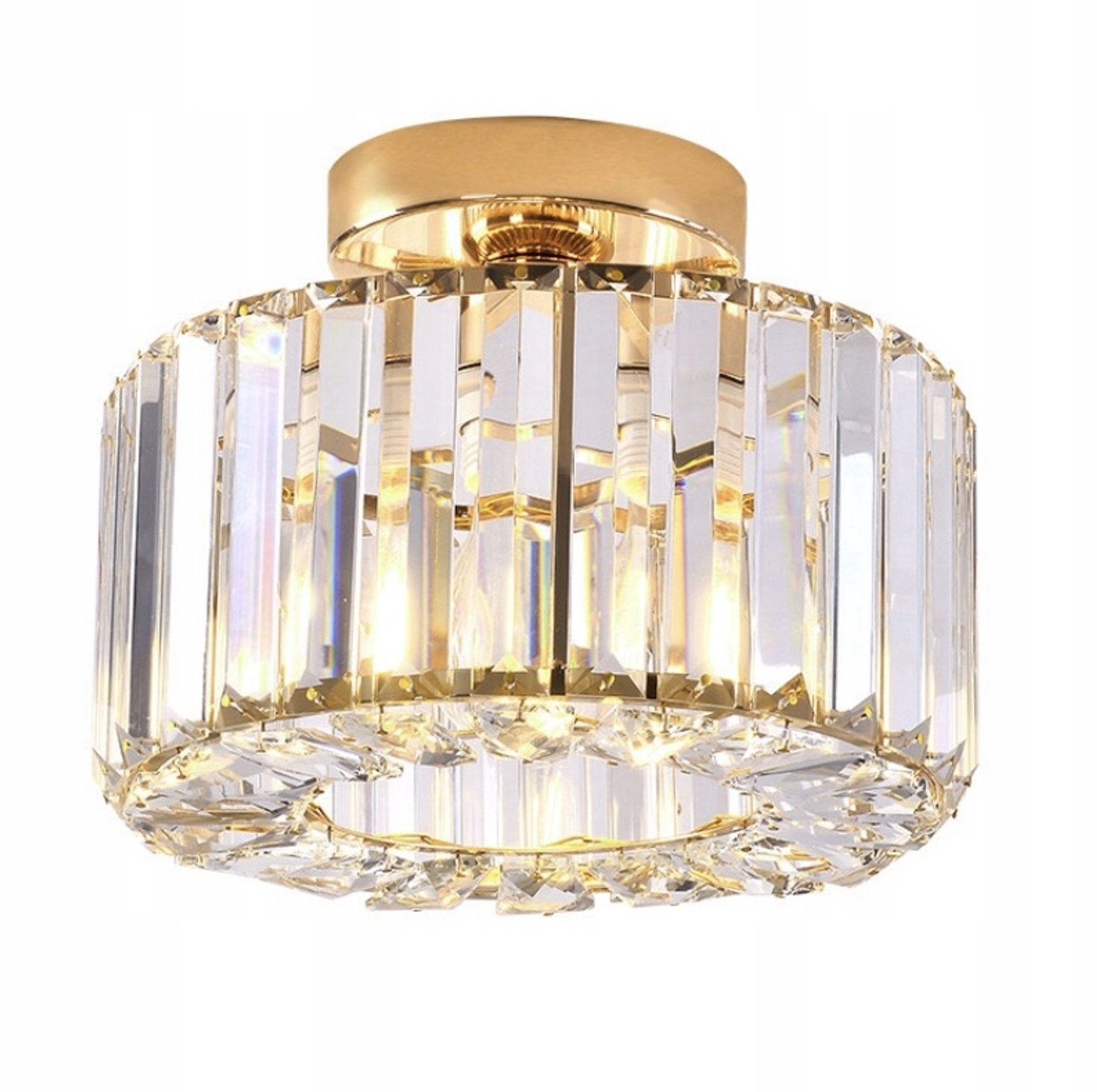 Kristallen Plafondlamp Goud E27 Modern voor Woonkamer