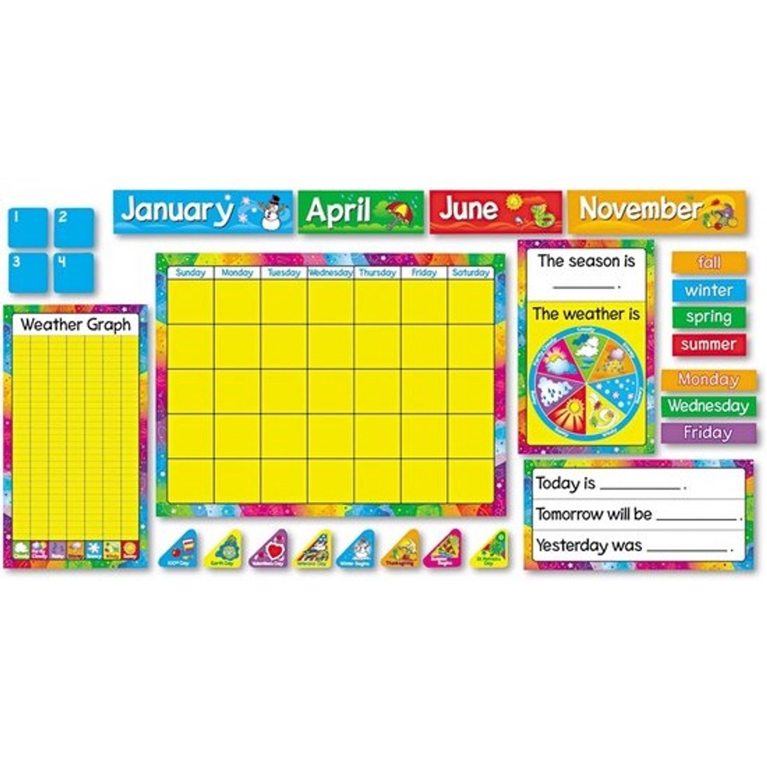 Jaarkalender - Set voor het hele jaar - 3 stuks