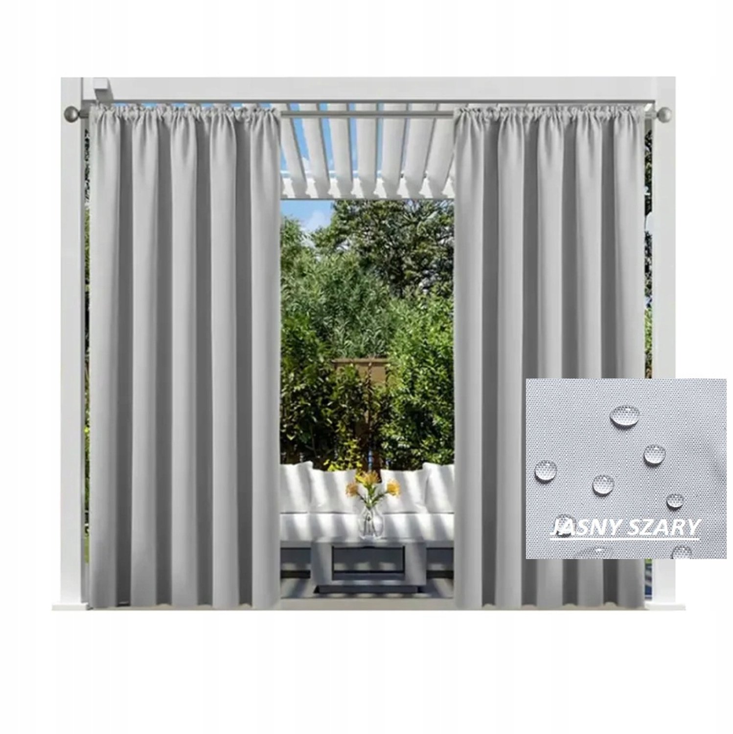 Waterdichte Tuindoek 155x180 cm voor Pergola en Terras