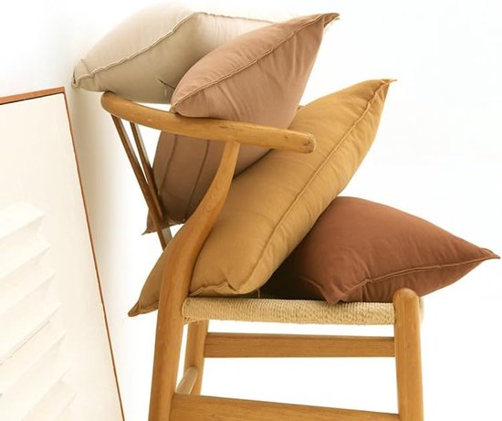 2 stuks eenvoudig gewassen katoen effen geperste rand kussensloop klassiek en tijdloos, pure kleur eenvoudige kussensloop, met elk bed is briljant 17,7x17,7 inch (groen — afbeelding 5