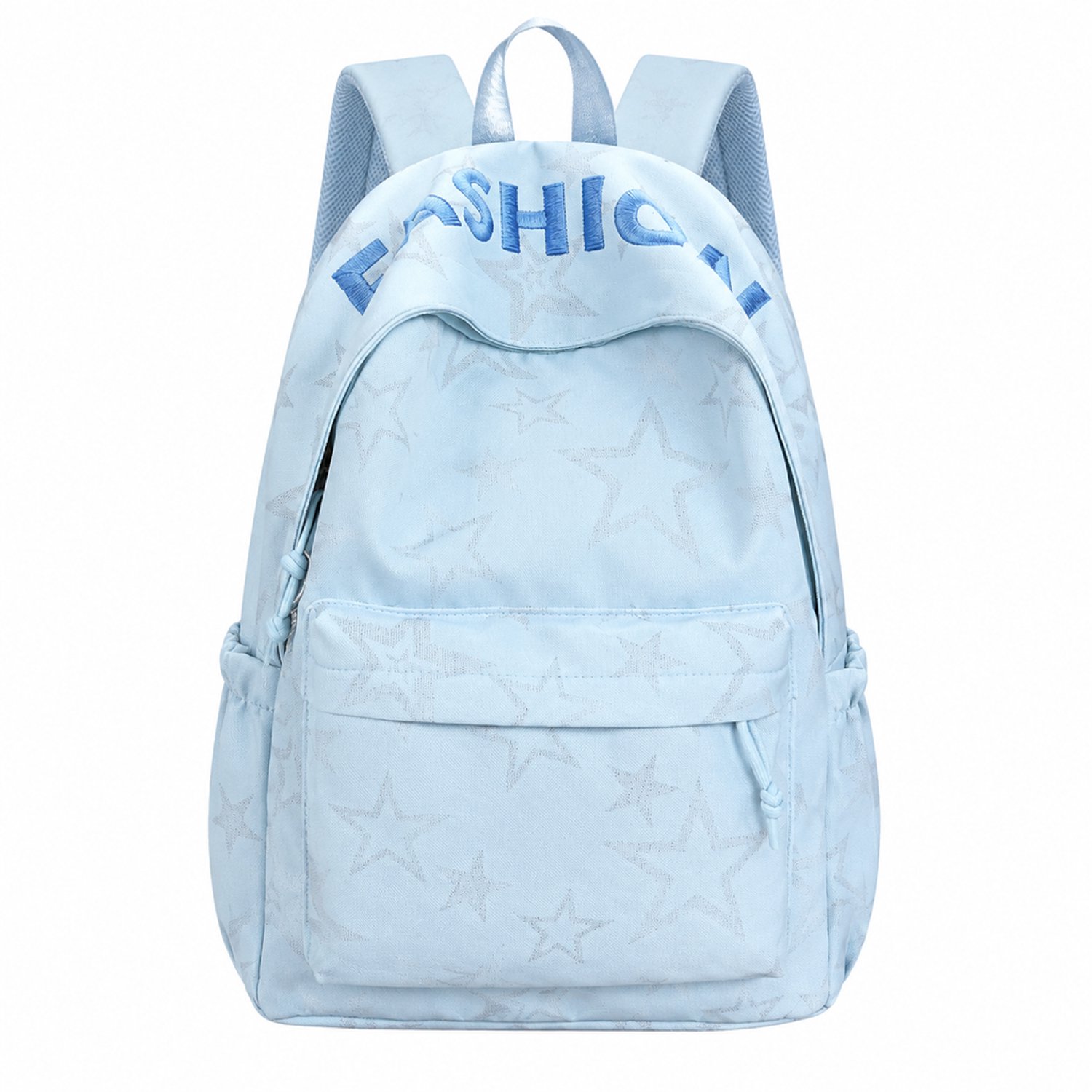 Rugzak voor tieners - blauw - gewatteerde schouderbanden - voor school - zonder hanger