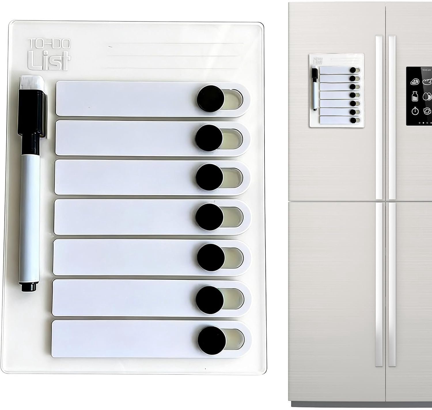 Task Board - 30 x 20 cm Magnetische Dry Erase Chart, Waterdichte Routine Planner, Herbruikbare Schoonmaakschema Koelkast Organizer met Pen, Bericht & Taak Display | Studie Home Office