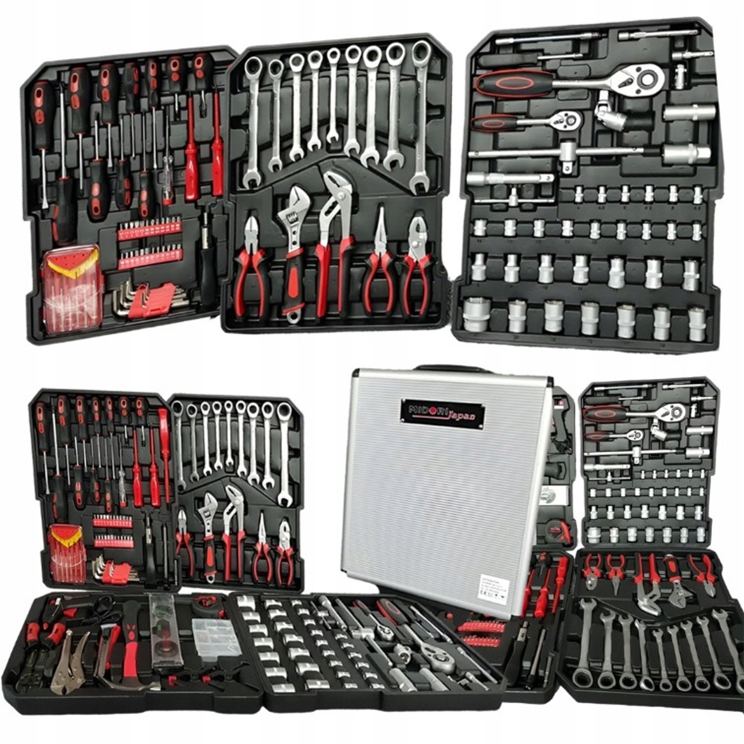 Professionele Gereedschapskist: Complete Set met Sleutels & Bits