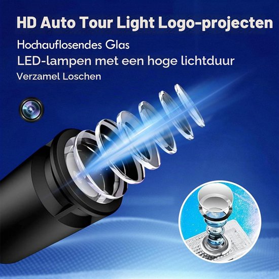 4 stuks LED-licht autodeur-logo projector, deurverlichting en instapverlichting voor ABCE Class GLA GLC GLE W176/W177/W246/W205/W212/W213/W166/W167/X235 — afbeelding 4