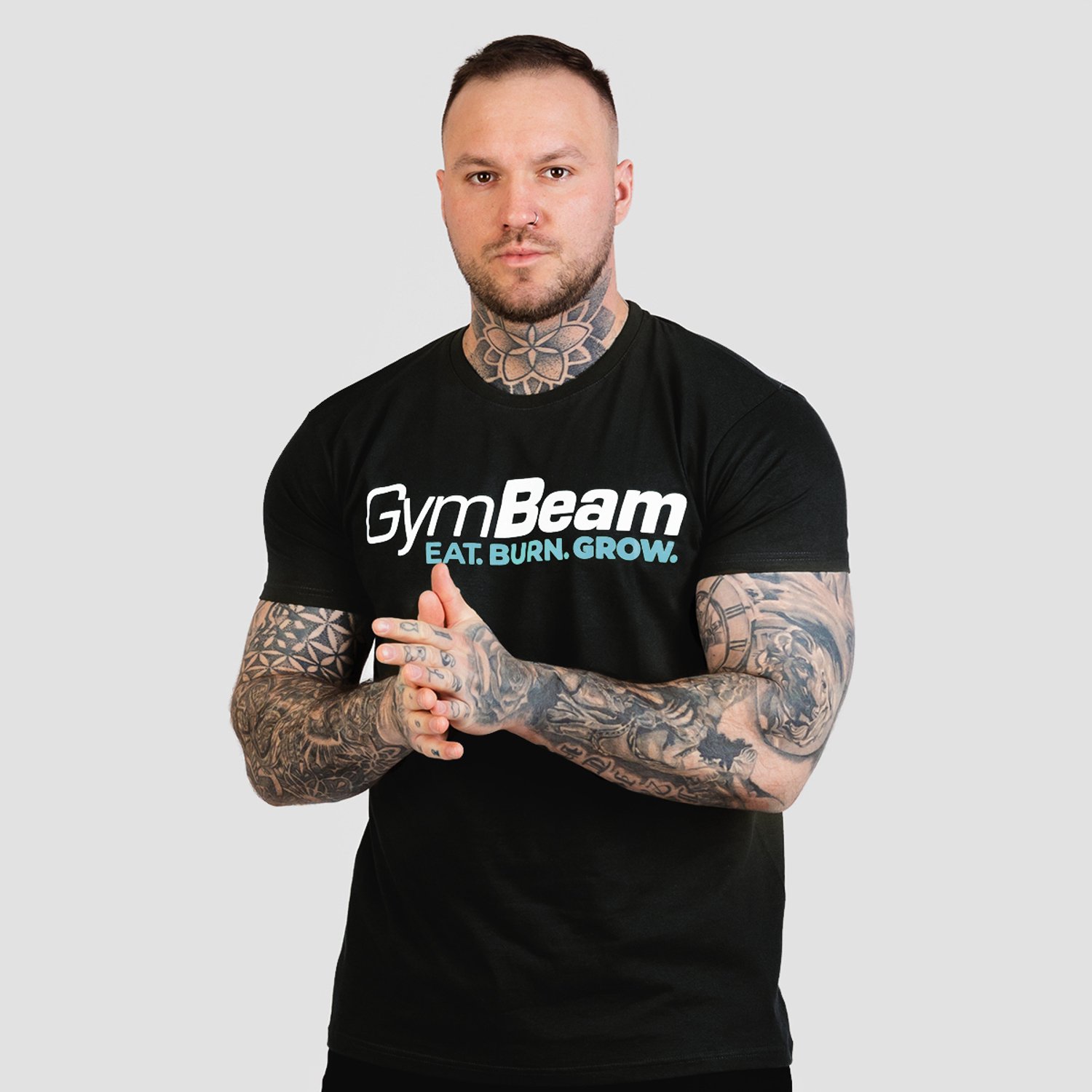 GymBeam Grow T-Shirt Zwart S
