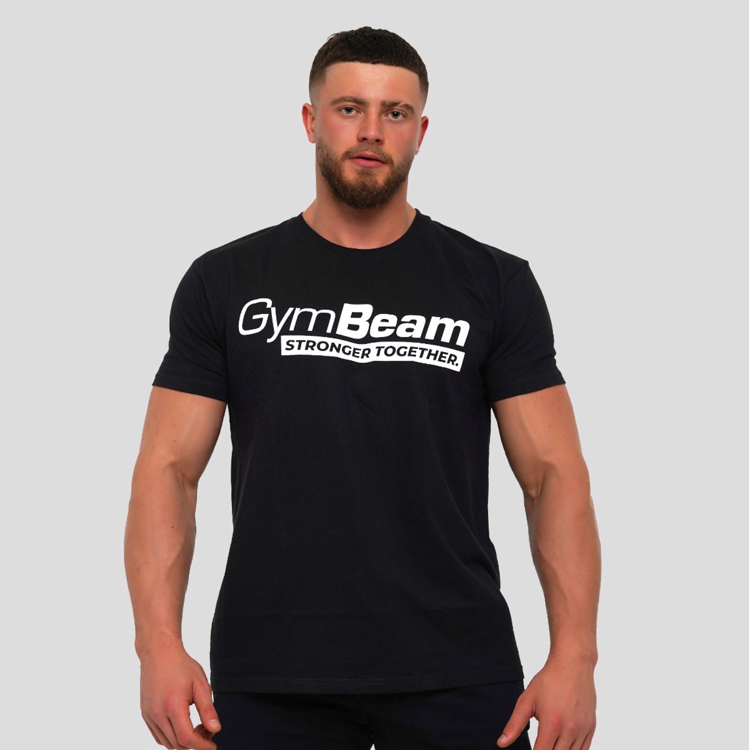 GymBeam Samen sterker T-shirt Zwart XL