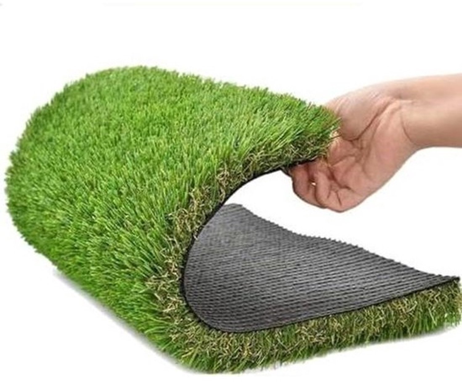 Kunstgras op rol - Synthetisch tapijt - Voor buitenruimte - Vlamvertragend materiaal - 2x2 meter - Groen