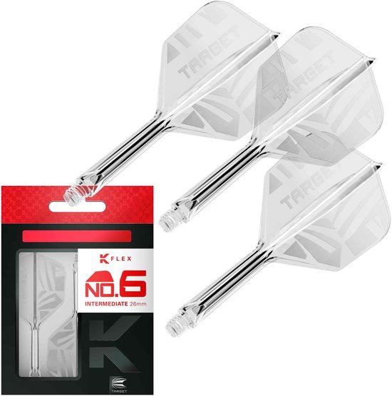 Target K-Flex Patterned Clear NO6 - Dart Flights van Target — afbeelding 4