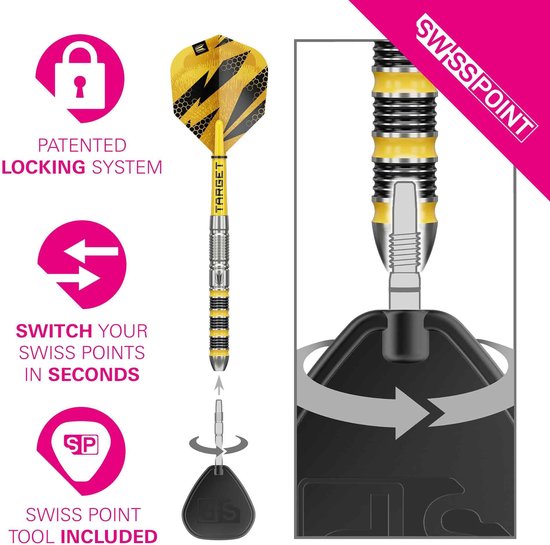 Target Buzz 01 Swiss Point 90% - Dartpijlen — afbeelding 5