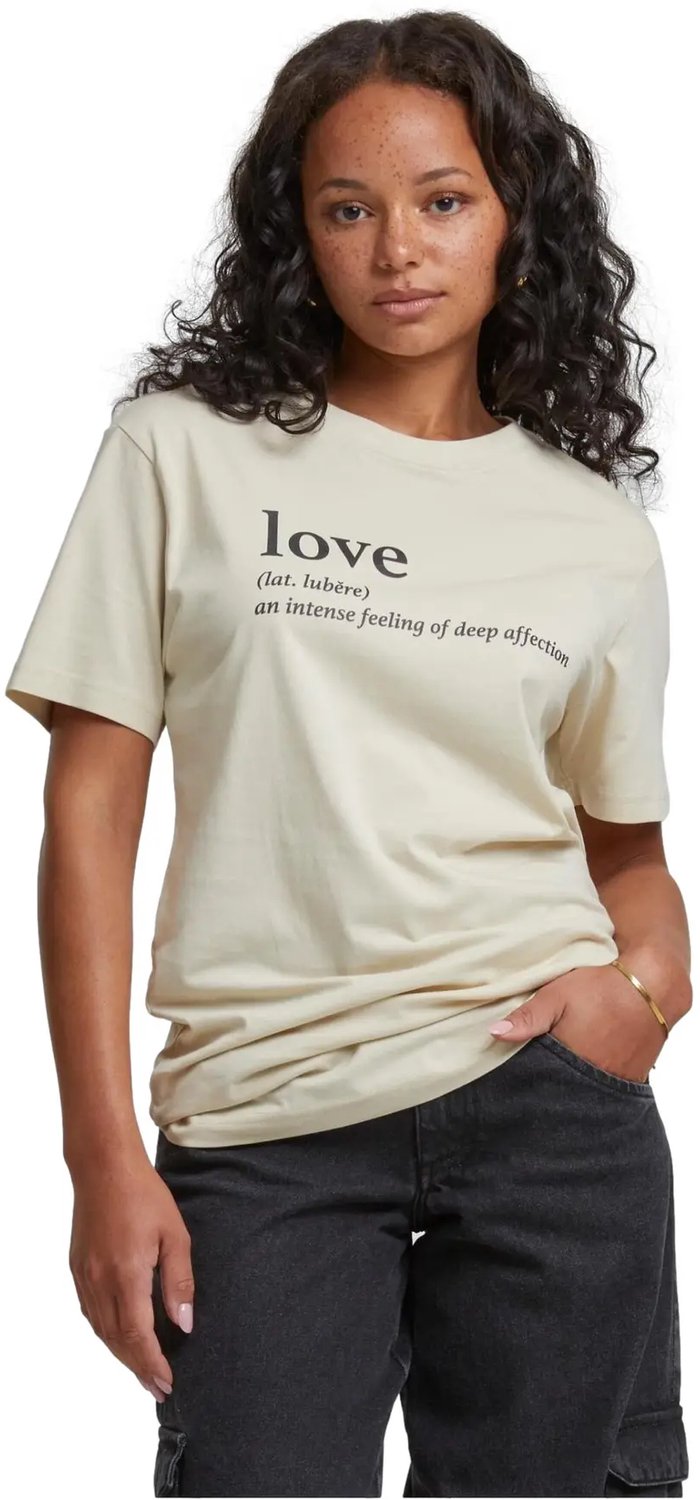 T-shirt Mister Tee Love Definition Creme