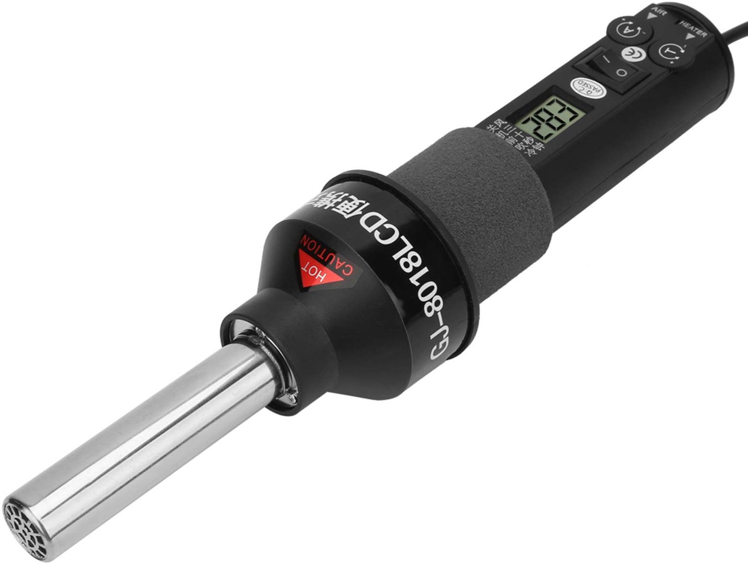 Heteluchtpistool - 450 W - LCD-display - Instelbaar