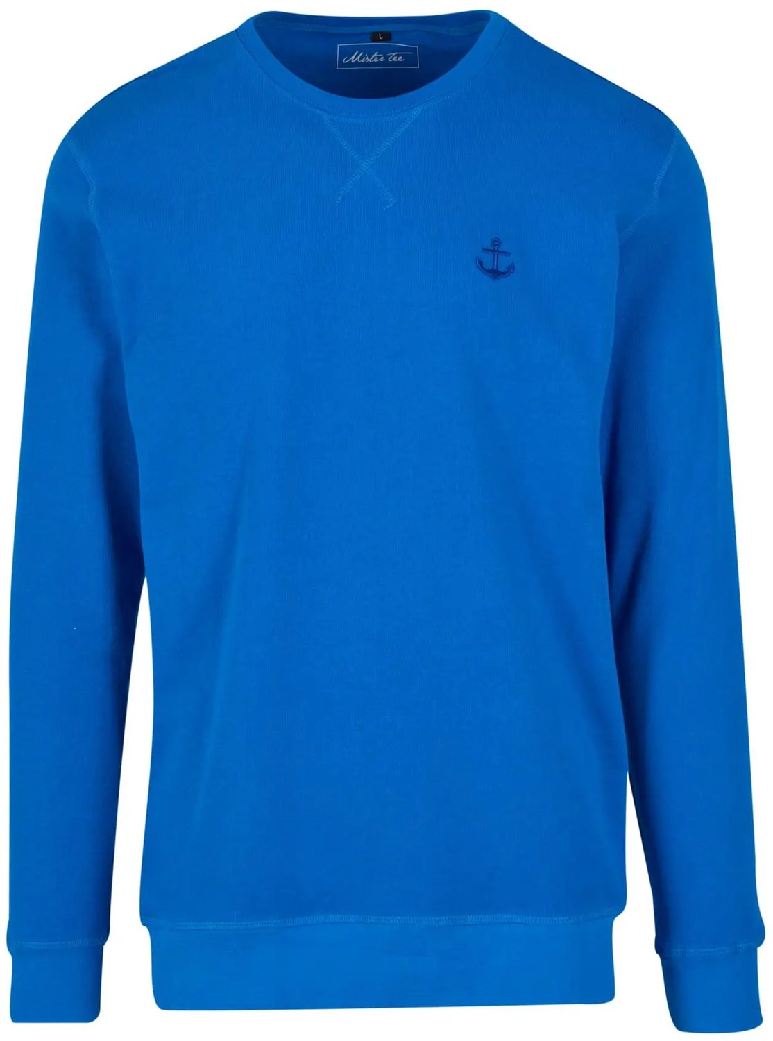 Hoodie Mister Tee Anchor Emb Blauw