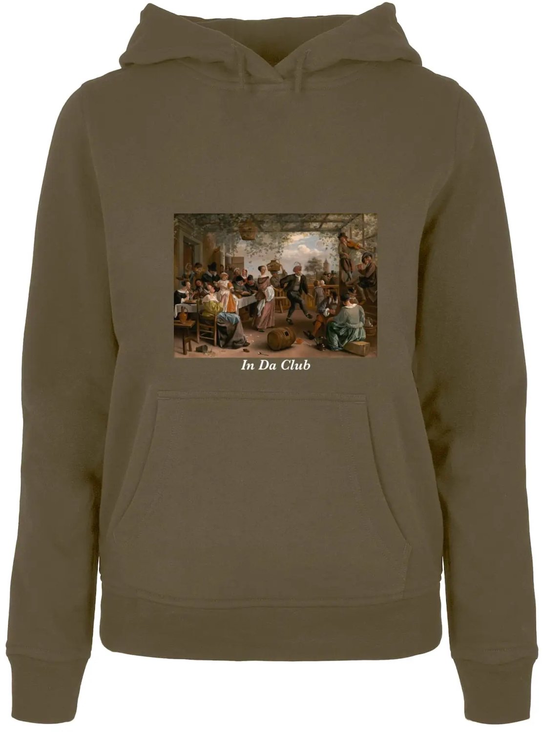 Dames Hoodie Mister Tee Club New Basic Groen
