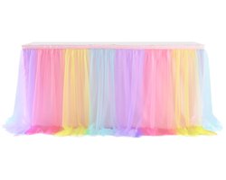 Tule Tafelrok - 427 x 77 cm - Veelkleurig