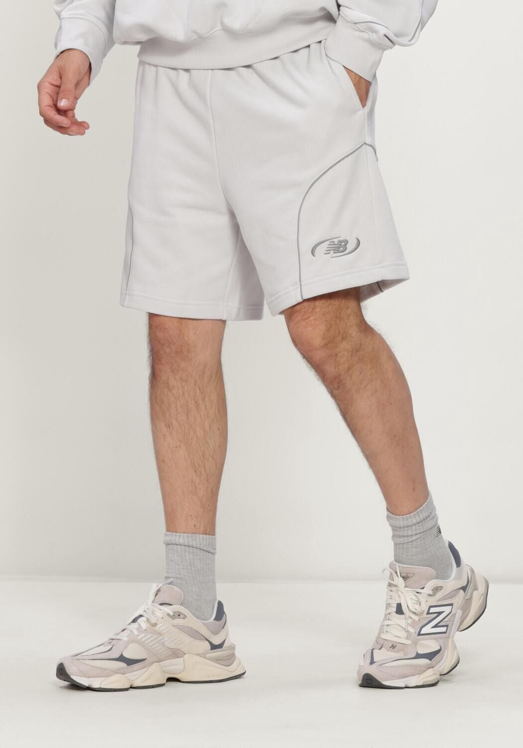 New Balance Ts Ft Sht 7 Broeken Heren Grijs