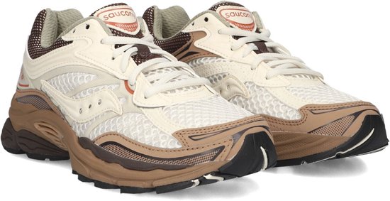 Saucony Progrid Omni 9 Sneakers - Leatherlook - Dames - Beige - Maat 37