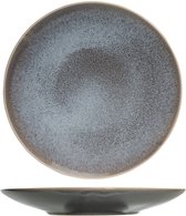Cosy & Trendy Dinerborden Urban - Dinner Plate - Aardewerk - Blauwgrijs/Bruin - Vaatwasserbestendig - Ø 28 cm, 4 Stuks