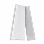 WiseGoods Tule Stof Wit 10 Meter x 48 cm - Bruiloft Decoratie op Rol voor Babyshower, Kraamfeest en Huwelijk - DIY Strikken en Stoelversiering