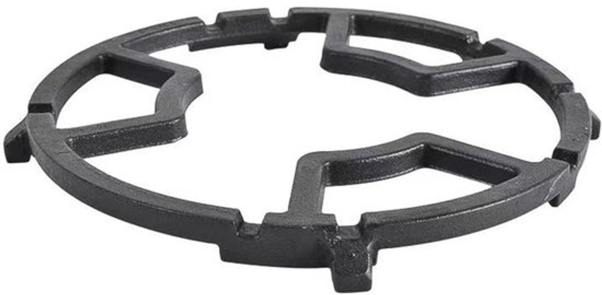 Wokhouder fornuis - Gietijzeren wokring - Koken met wok - 6 hellingen antislip - 178 cm - Zwart