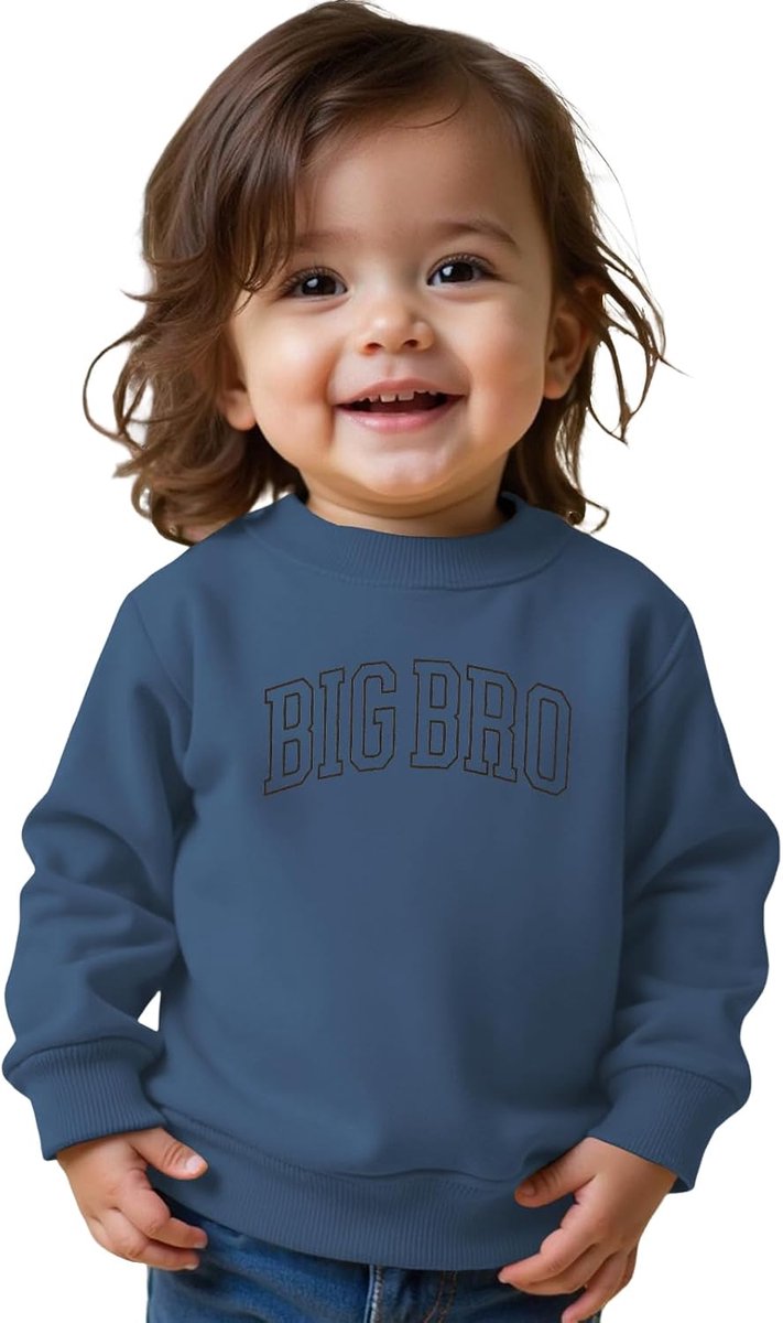 C&M WODRO Big Brother sweatshirt jongens trui baby aankondiging kleding pasgeborenen outfit bevordert grote broers en zussen lange mouwen katoen babykleding warme herfst winter trui