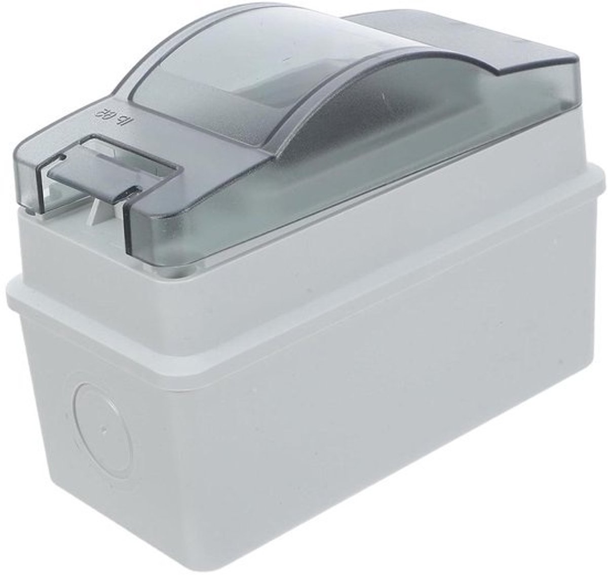 Verdeeldoos voor buiten - Aansluitkast Stroom - Stroomdistributie Buiten - IP65 Waterdicht - 13 x 9.5 x 6.3 cm - Grijs