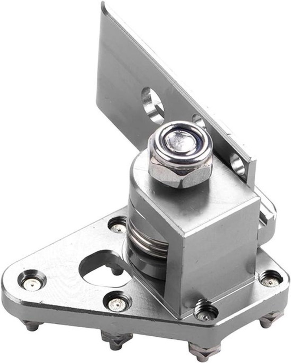 Pedaalhouder Aluminium - Voetsteun Hendel - Motor Onderhoud - CNC Precisie - Universele Pasvorm - Zilver