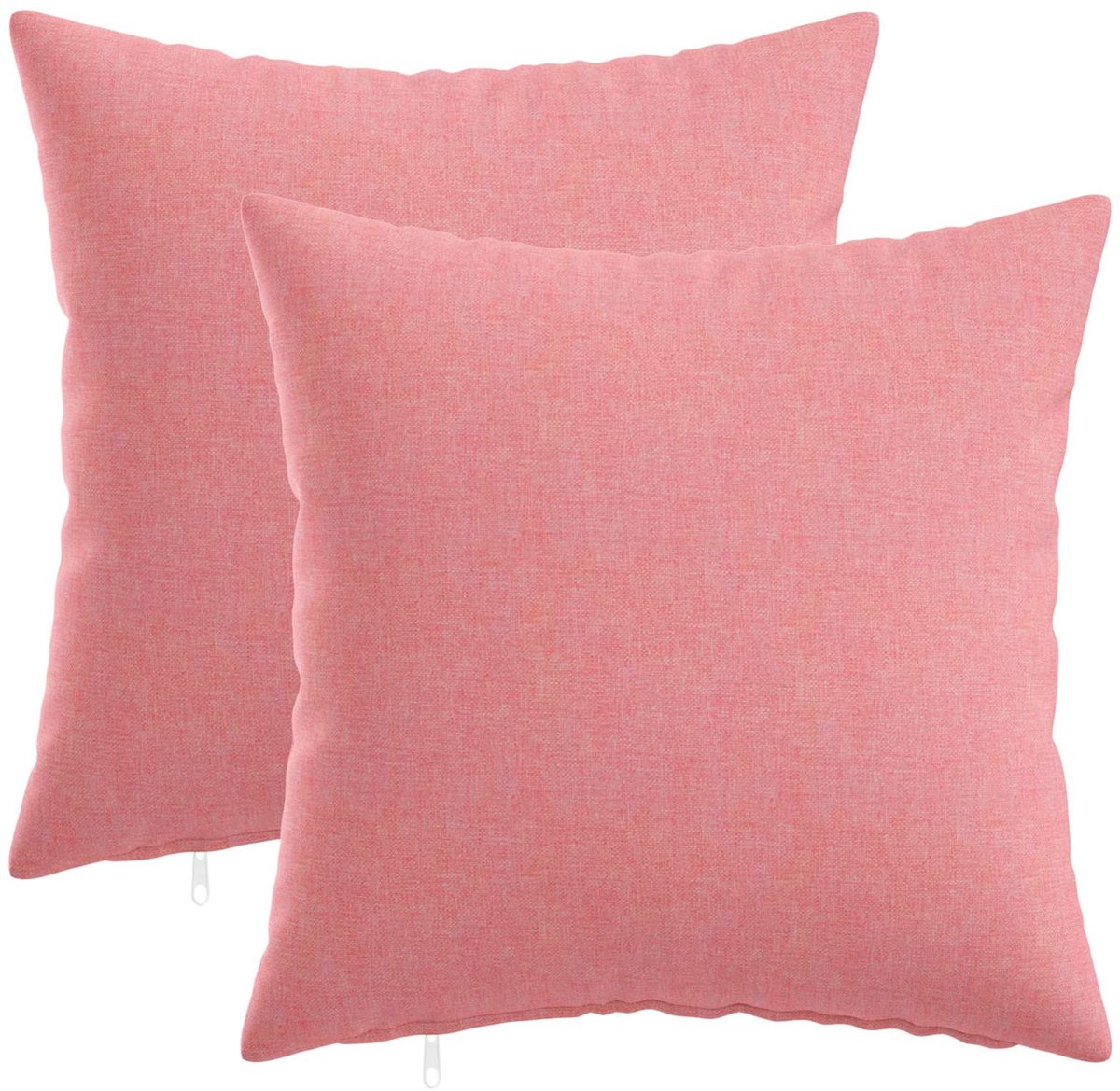 vidaXL Dekenkussen - 2 - st - HEERLEN - Roze - 30 - x - 30 - cm - Stof