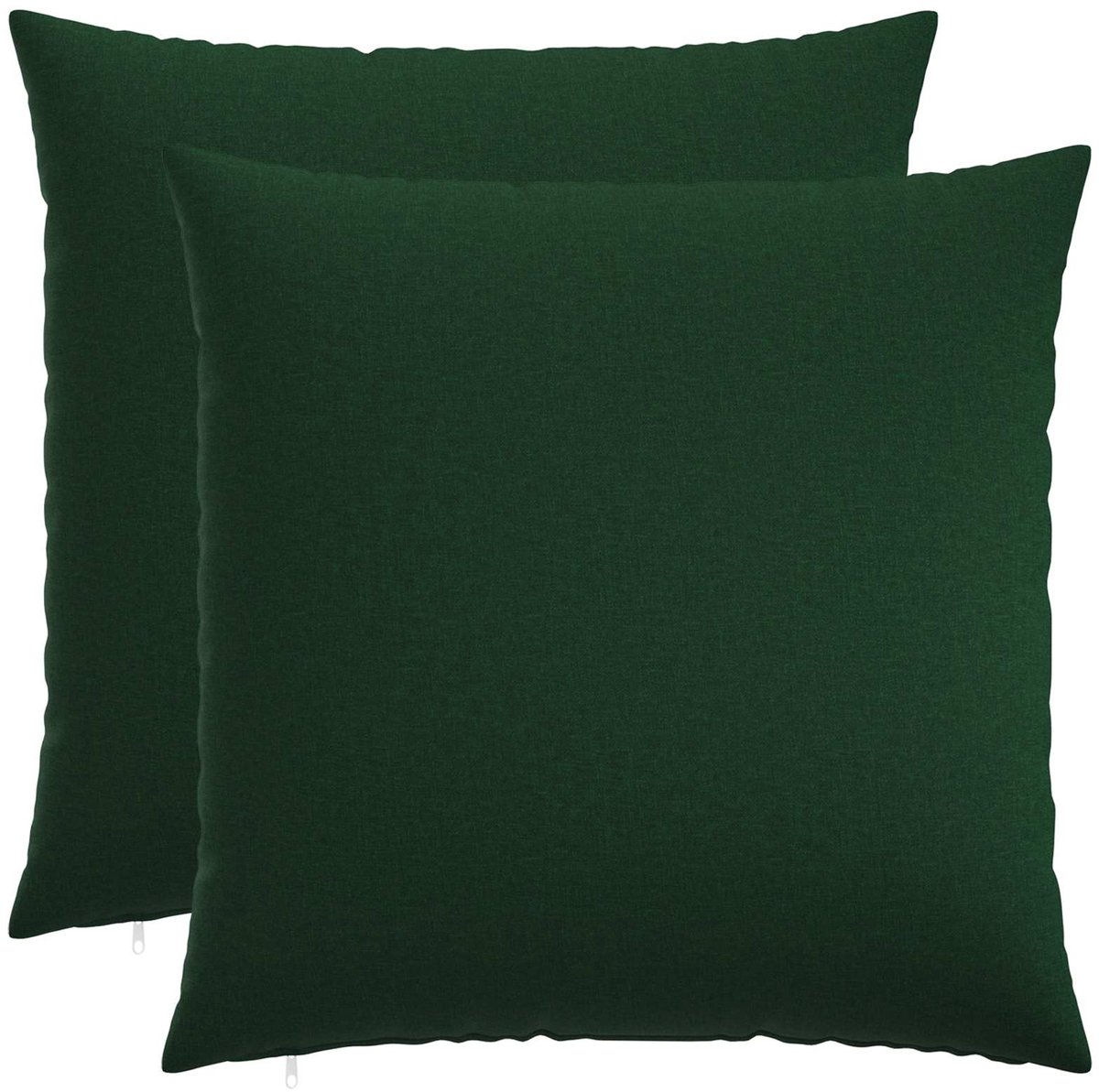 vidaXL Dekenkussen - 2 - st - HEERLEN - Donkergroen - 70 - x - 70 - cm - Stof