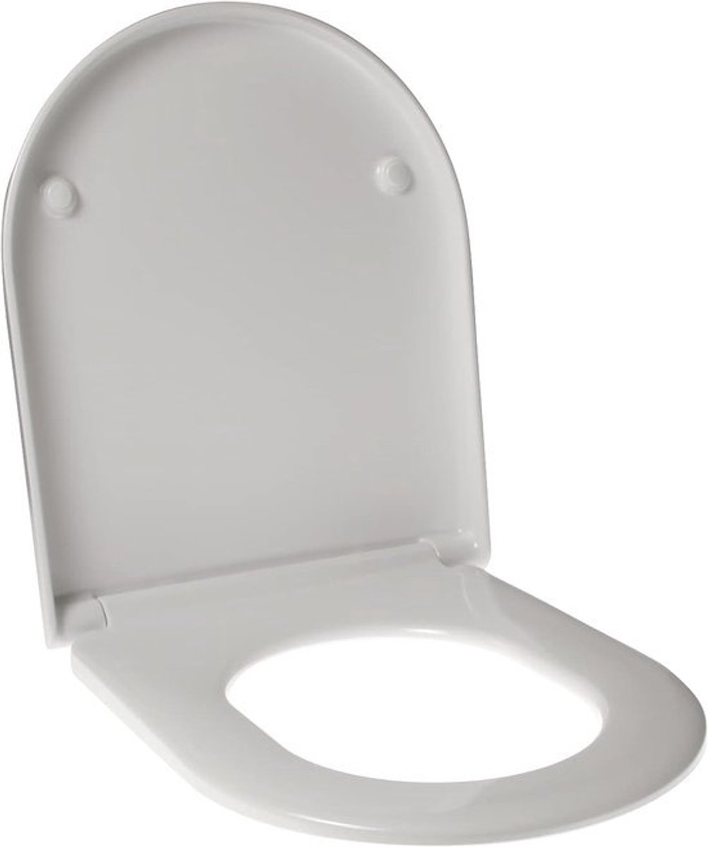 Toiletbril Duroplast - WC bril - Badkamer vernieuwen - Soft Close functie - 435 x 356 mm - Wit