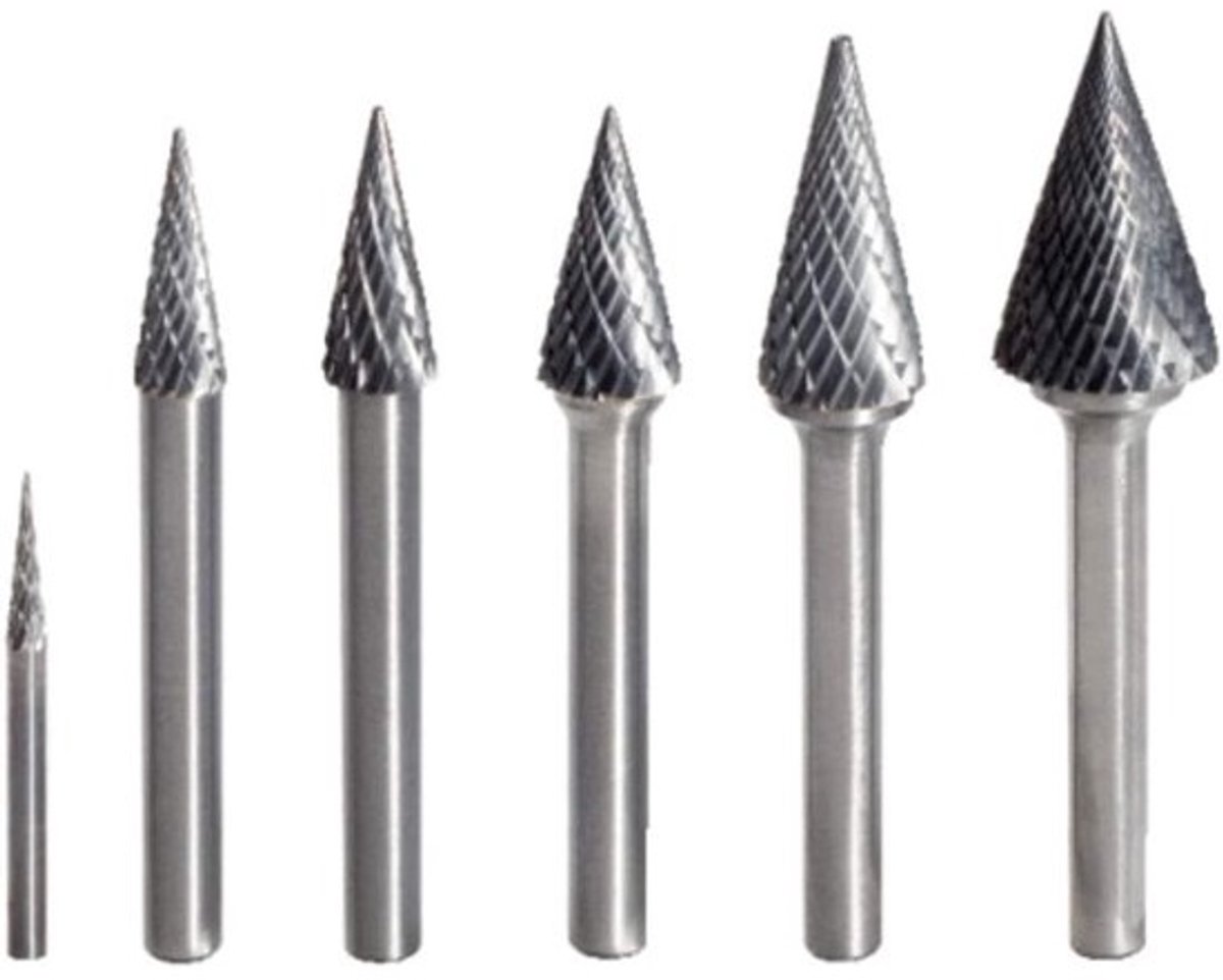 Freesstift Spitskegel Vorm M 3mm Metaal Bewerking