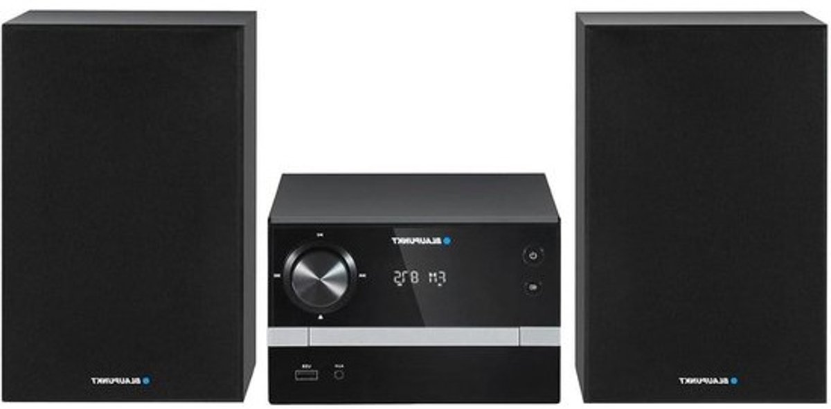 Micro Stereo Installatie - Compact Audiosysteem - Muziek Luisteren - Bluetooth CD USB - 20W RMS - Zwart