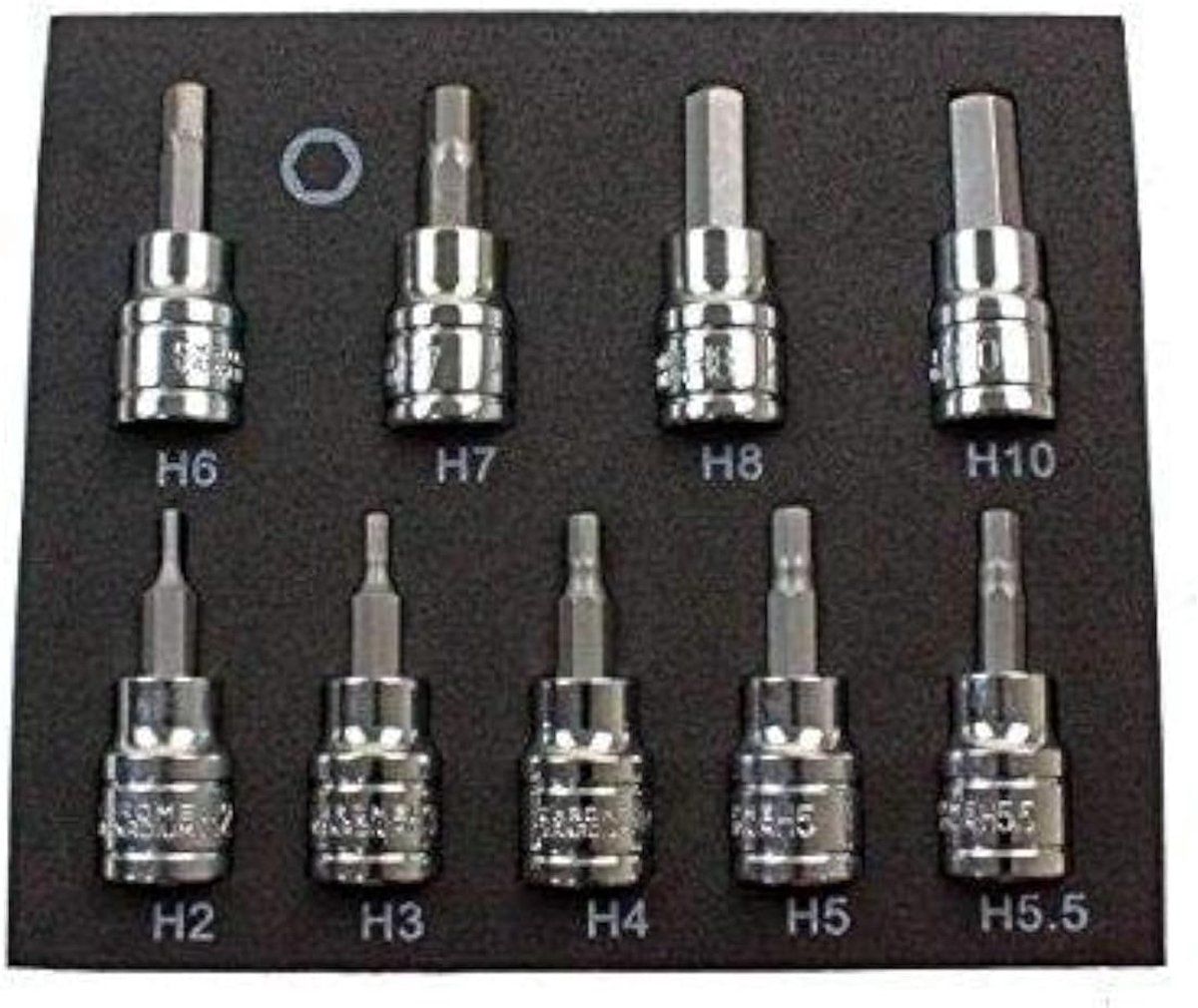 Metrische Vastgestelde 3/8" Dr-Aandrijving 2-10mm 2065