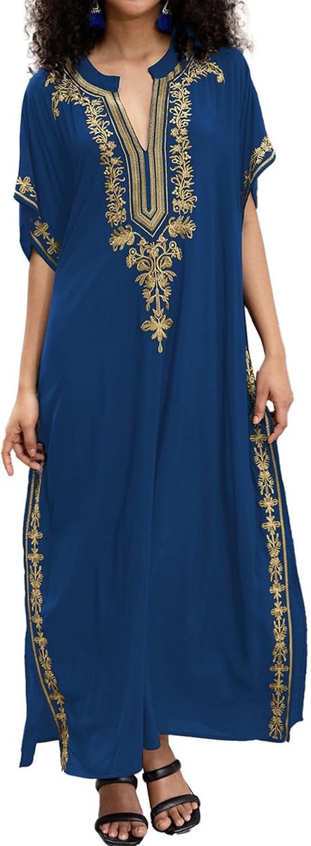 Strandjurk voor dames, maxi-badpak, kaftan, kimono, zee, strand