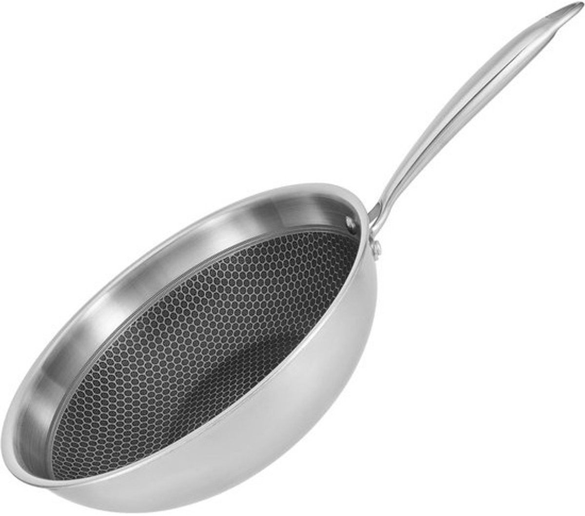 Wok Pan 28 cm met Tri-Ply Systeem - Geschikt voor Inductie