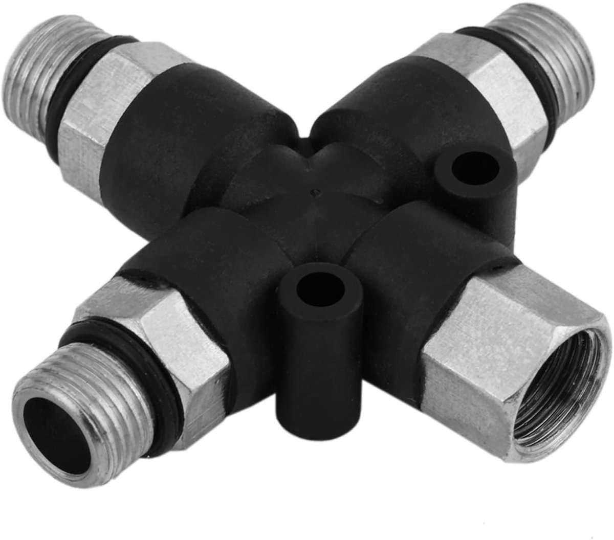 Dailygoods - Airbrush Compressor Adapter - 3-Way Splitter Connector - 1/8" BSP - Airbrush Supplies - Teken Gereedschap
