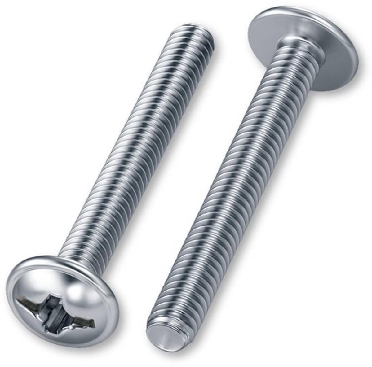Kruiskopschroeven met Flens en Ringkop M4 x 23 mm - 50 Stuks - Verzinkt Staal - Pozidriv