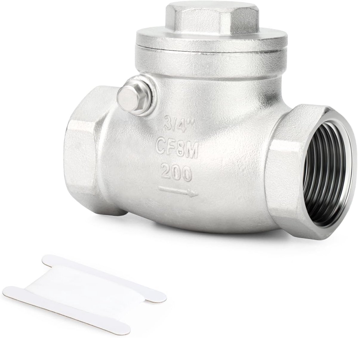 1PCS 304 roestvrij staal 3/4" BSP vrouwelijke terugslagklep, terugstroombeveiliging, eenrichtingsklep CF8 WOG 1000