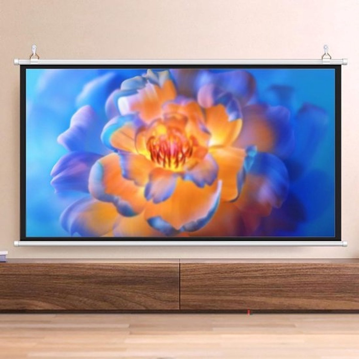 Projectiescherm - Filmscherm Beamerdoek - Thuisbioscoop Creëren - Kreukvrij Glasvezel - 72 inch 16:9 - Wit