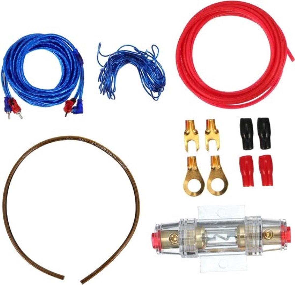 Audio Kabel Set - Versterker Draad - Auto Geluid Installatie - Compleet Bedradingspakket - 440 gram - Diverse Kleuren
