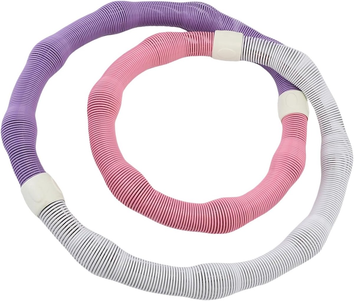 Opblaasbare hoelahoep met gewicht voor volwassenen, opvouwbaar, draagbaar, voor fitness, geschikt voor de taille voor thuis op reis