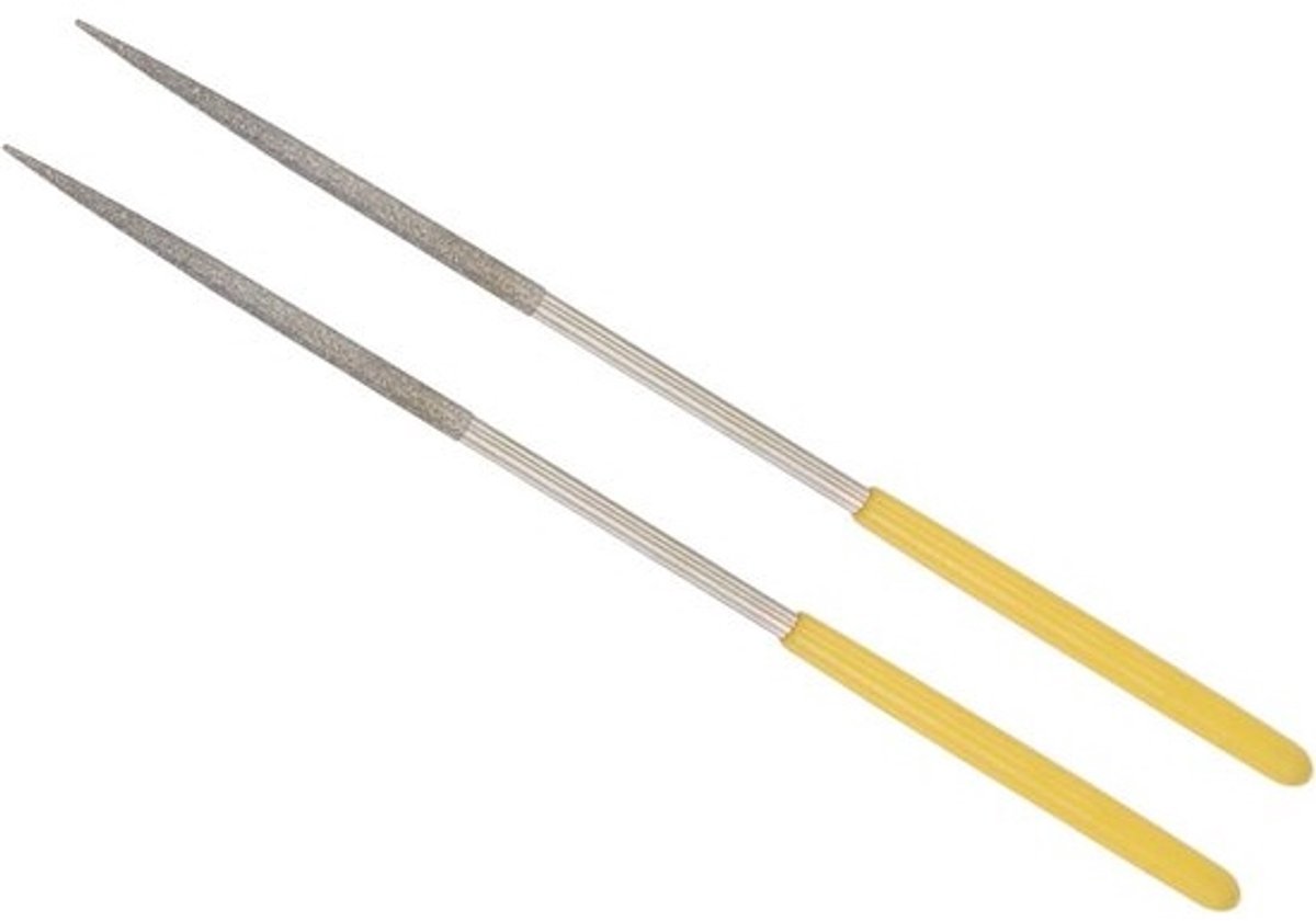 Diamant Naadfile 3mm Steel 140mm Lengte - 2 Stuks voor Metaal Glas Steen