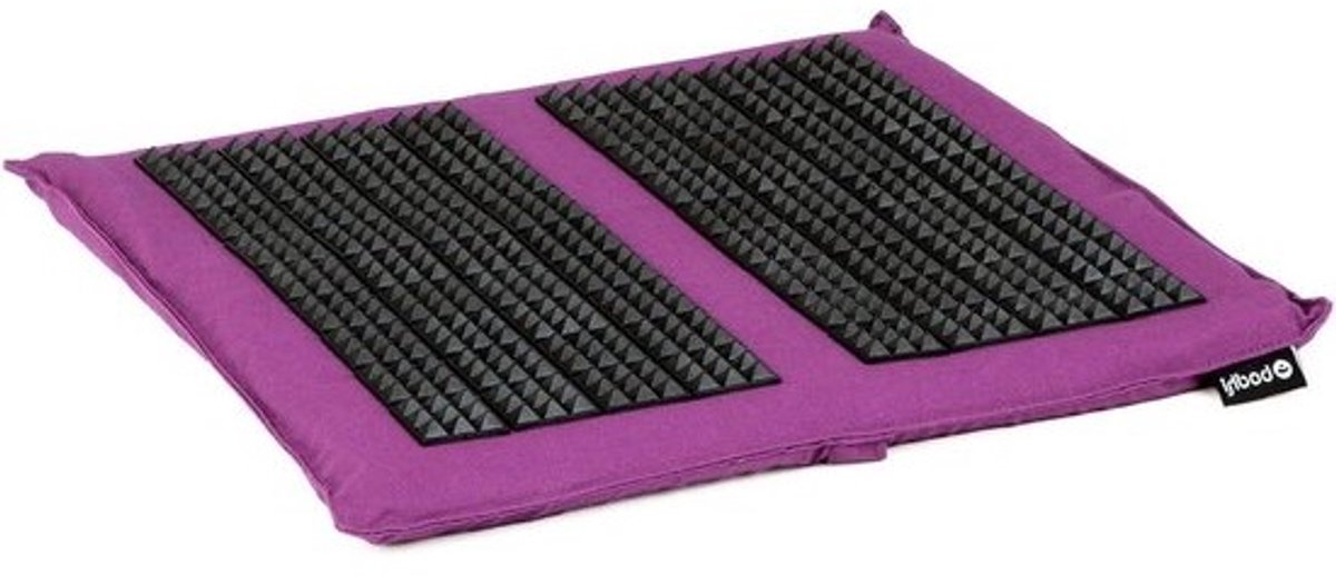 Voet Acupressuurmat - Naaldkussen Ontspanning - Voetreflex Stimulatie - 648 Acupressuurpunten - 35 x 35 cm - Aubergine