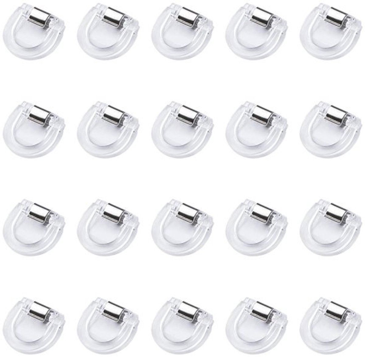Solidchoice - 20 Stuks Gordijn Clips voor Lengte Aanpassen - Multifunctionele Geen Naai Oplossing