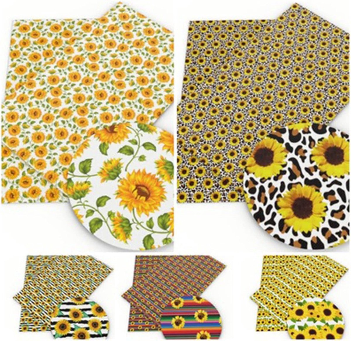 5st 45 cm x 50 cm Patchwork Stof Strip Bloem Gedrukte Patronen, Naaistof voor DIY Crafts, Tafelkleed,A