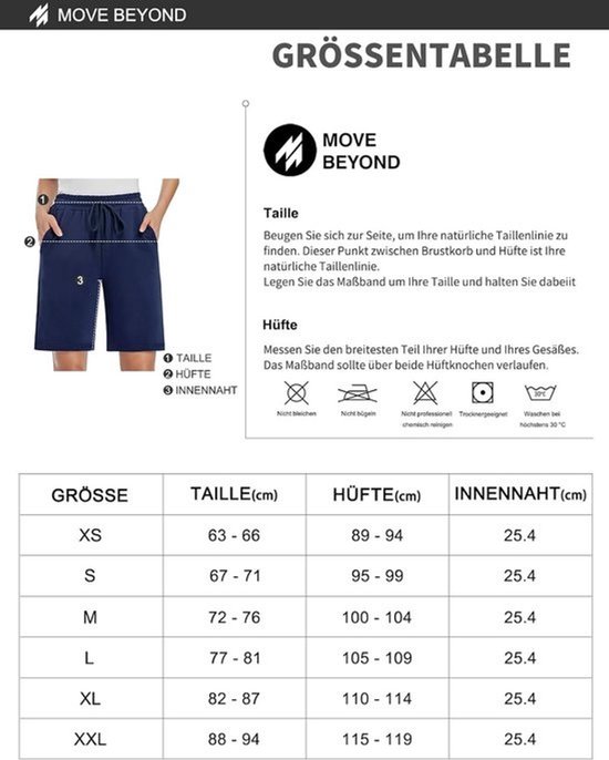 Dames Bermuda Shorts 36 cm met 3 Zakjes voor Yoga en Sport — afbeelding 3